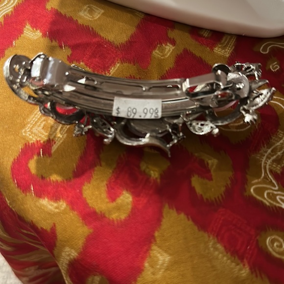 Jeweled Barrette-Pink - Picture 3 of 3